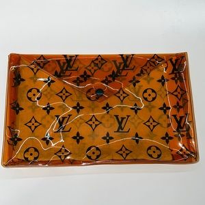 Louis Vuitton Orange PVC Pouch